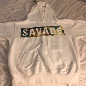 A Savage box logo hoodie